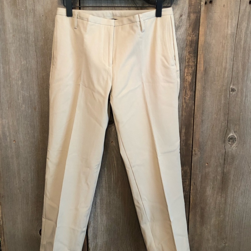 Y2K Express Khaki Tan Dress Pants Size 3/4 Capri Length 24”